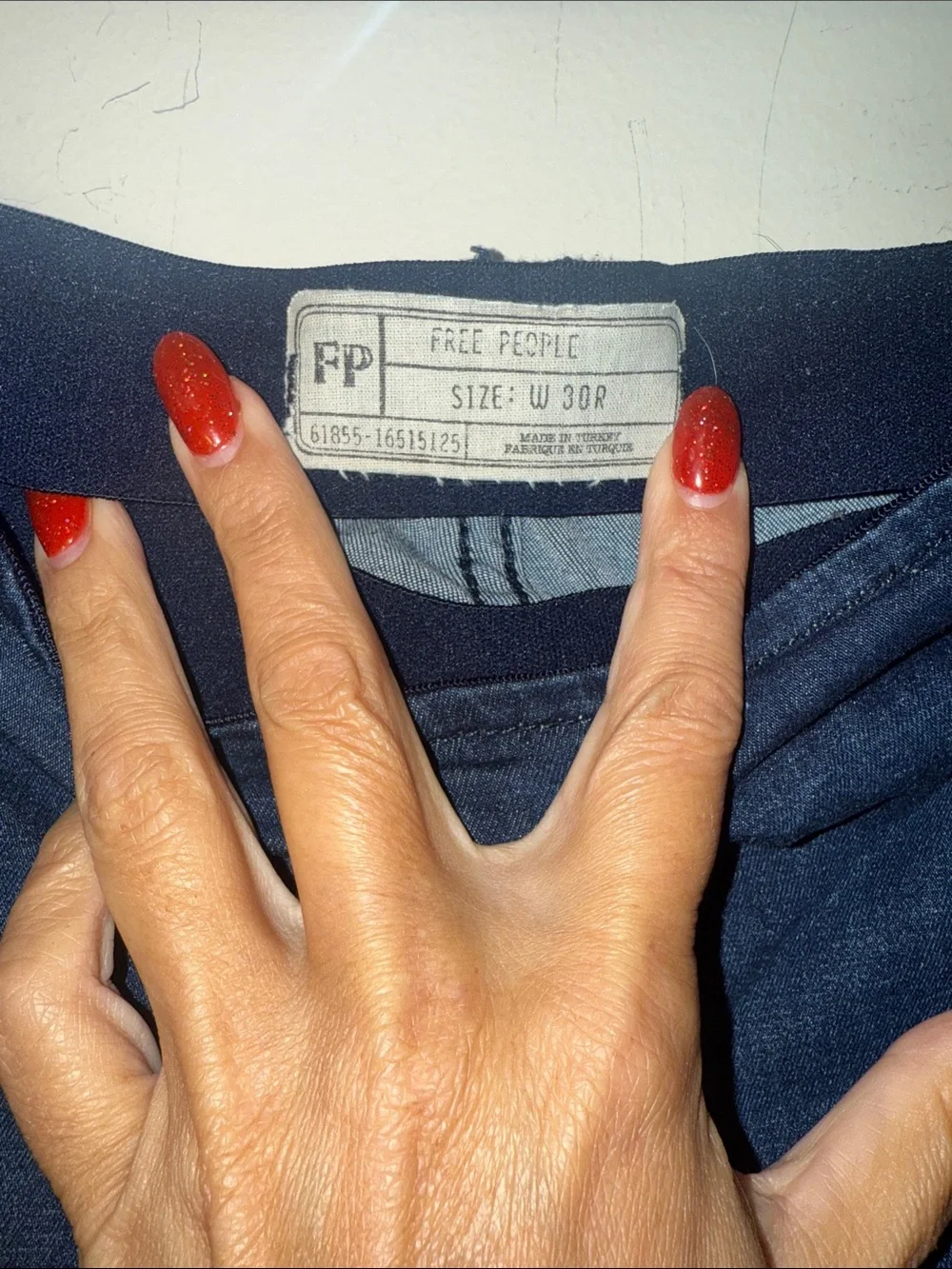 Free People Dark Blue Flare Jeans